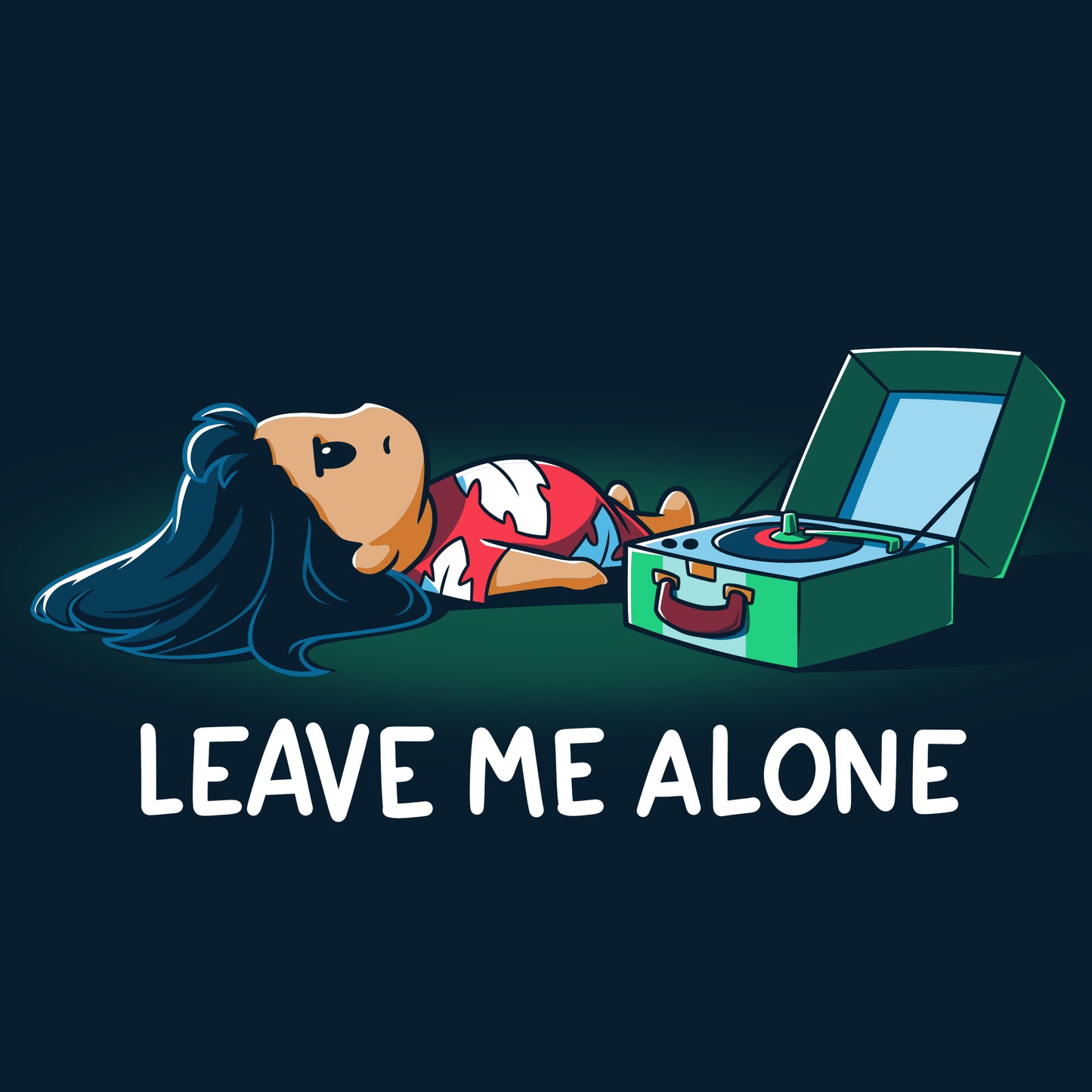 Officially licensed Disney Lilo & Stitch "Leave Me Alone" tee.
