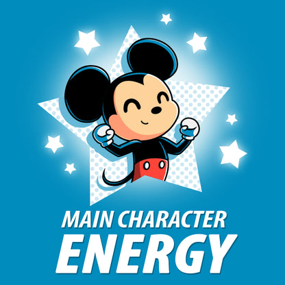 A Disney officially licensed Main Character Energy T-Shirt with Mickey Mouse.