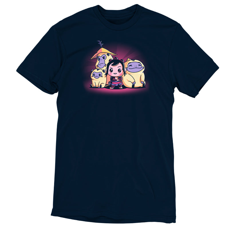 An officially licensed Disney Raya and the Last Dragon cartoon character unisex tee featuring Baby Noi.