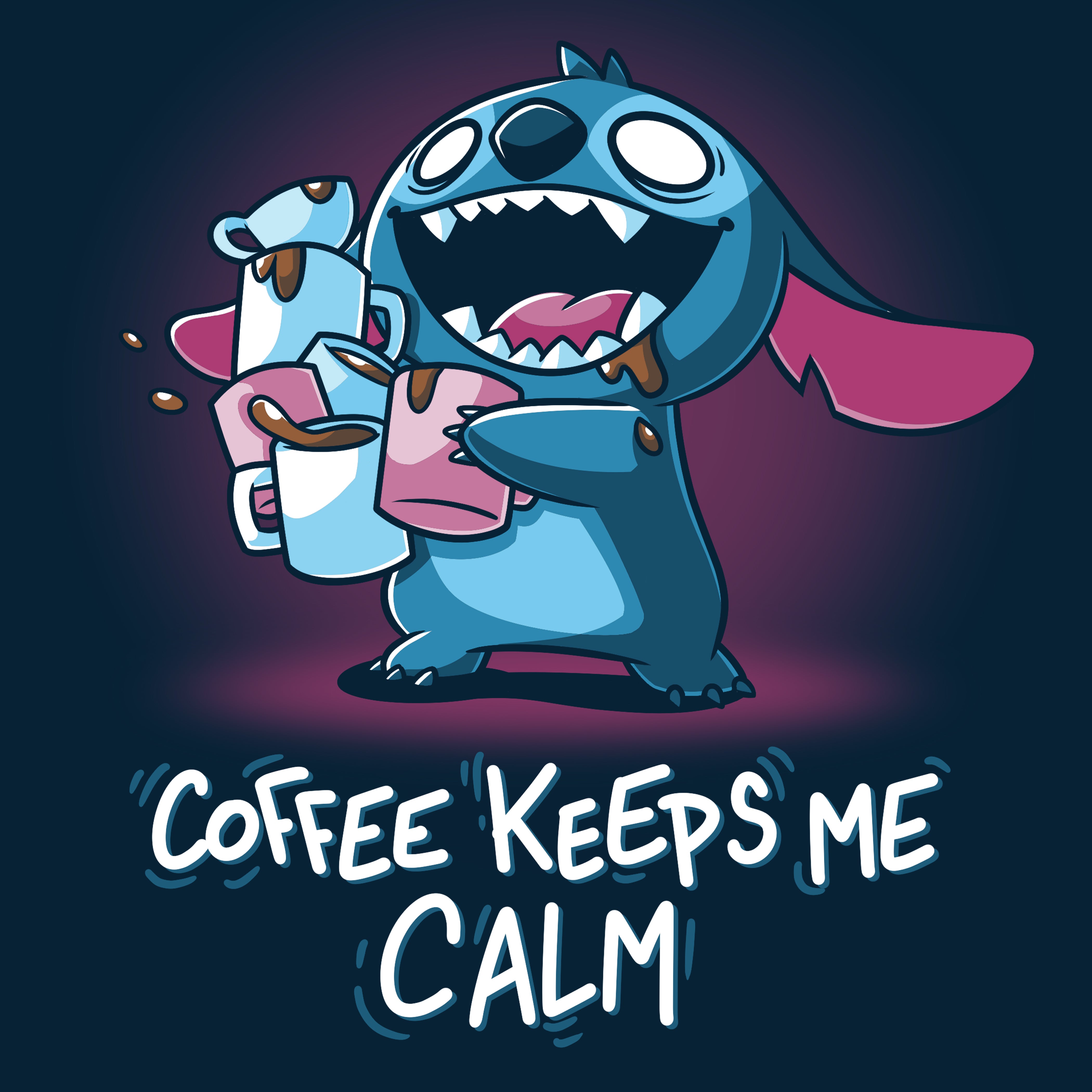 Coffee Keeps Me Calm (Stitch) | Official Disney Tee – TeeTurtle