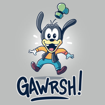 A Disney cartoon character with the word Gawrsh!