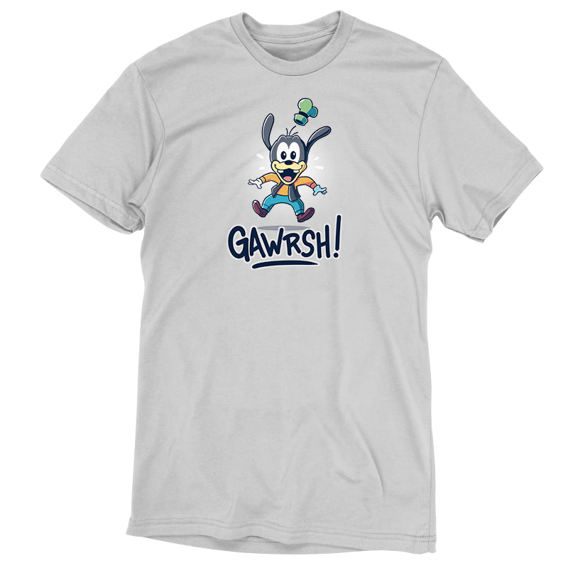 A Disney Gawrsh! T-shirt with the words "gavish" on it.