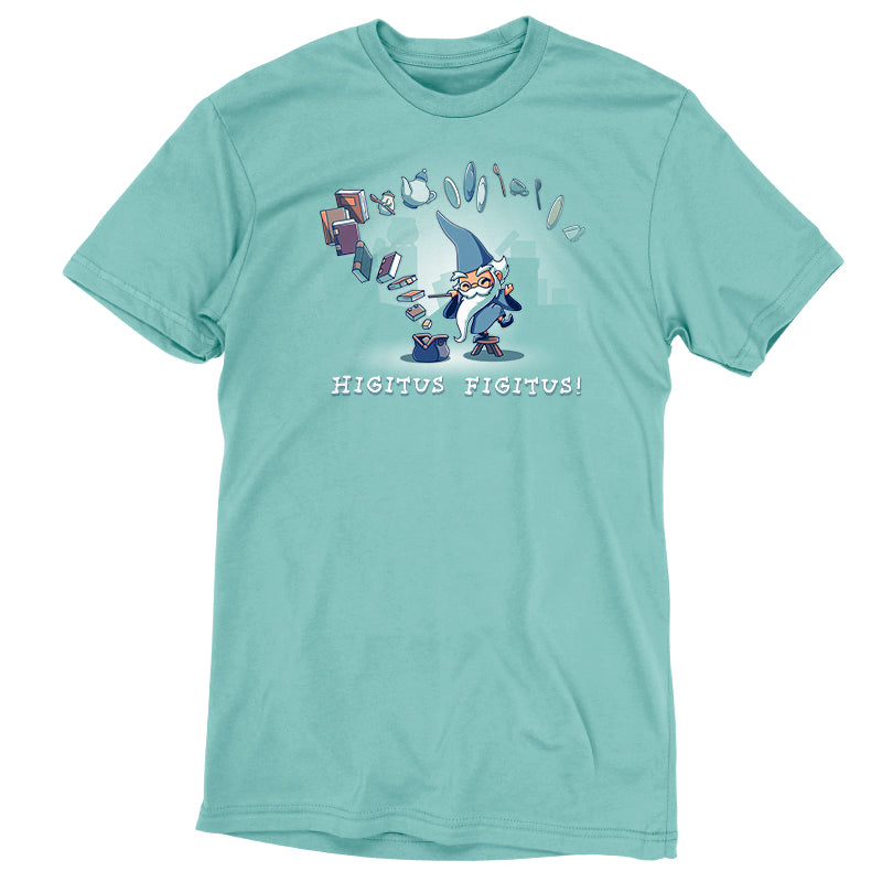 An officially licensed blue Higitus Figitus T-shirt from Disney.