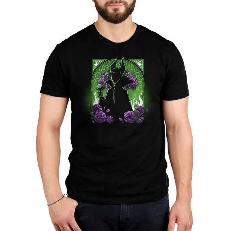 A Disney Maleficent Portrait men's T-shirt, perfect for artists.