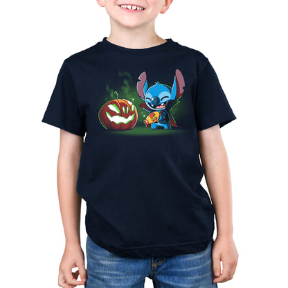 Officially Licensed Stitch's Pumpkin Carving Disney T-shirt.
