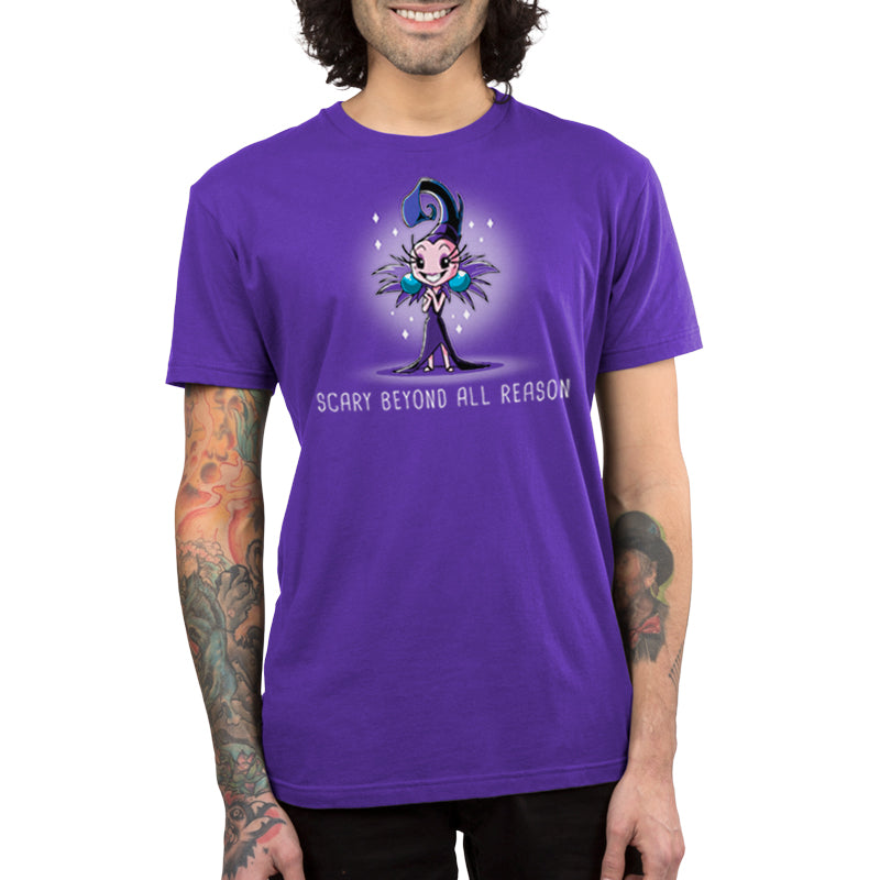 An officially licensed Disney Scary Beyond All Reason t-shirt made of super soft ringspun cotton.