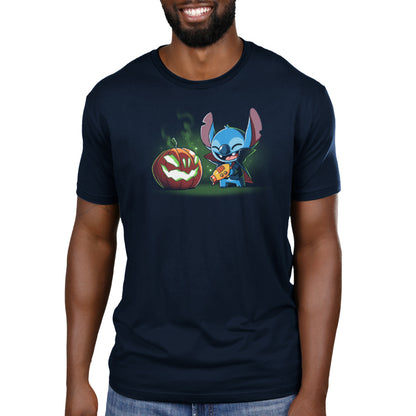 A Disney Stitch's Pumpkin Carving t-shirt.