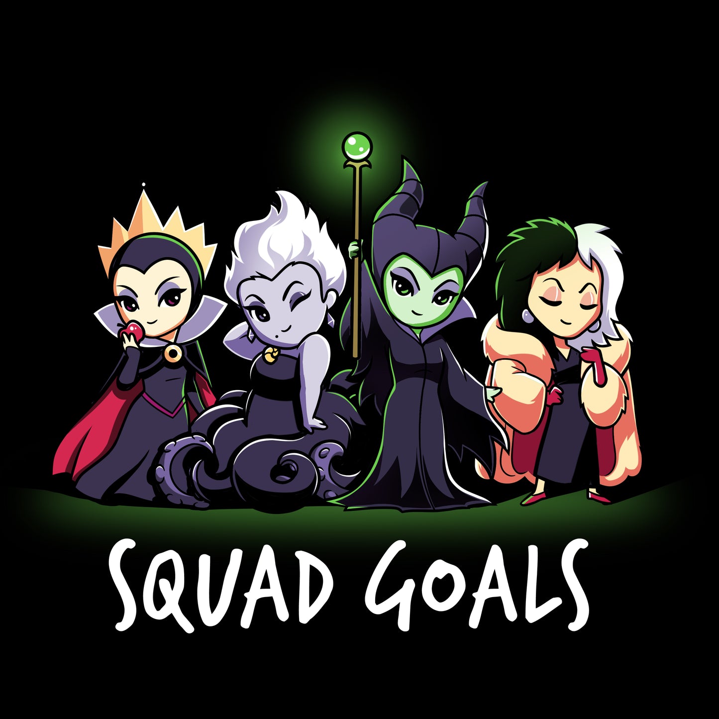A Disney Officially Licensed product with the Disney Villain Squad Goals.
