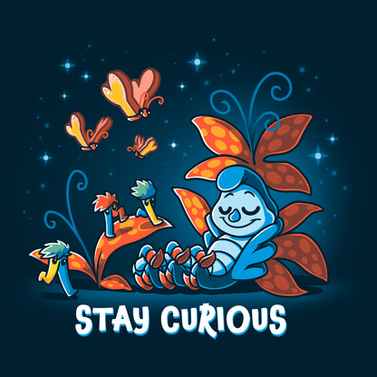 Officially licensed Disney "Alice in Wonderland" Stay Curious t-shirt.