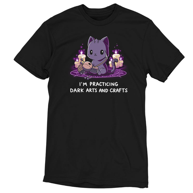 A TeeTurtle Dark Arts and Crafts super soft unisex tee that proudly displays the "Dark Arts and Crafts" print.