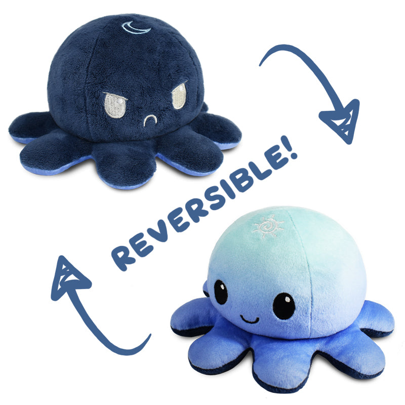 These TeeTurtle Reversible Octopus Plushies (Night + Day) are a must-have! With their reversible design, these two TeeTurtle octopus stuffed animals will bring endless fun and surprises.