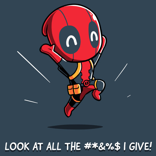 A Deadpool Gives Zero #*&%$ T-shirt featuring the words 