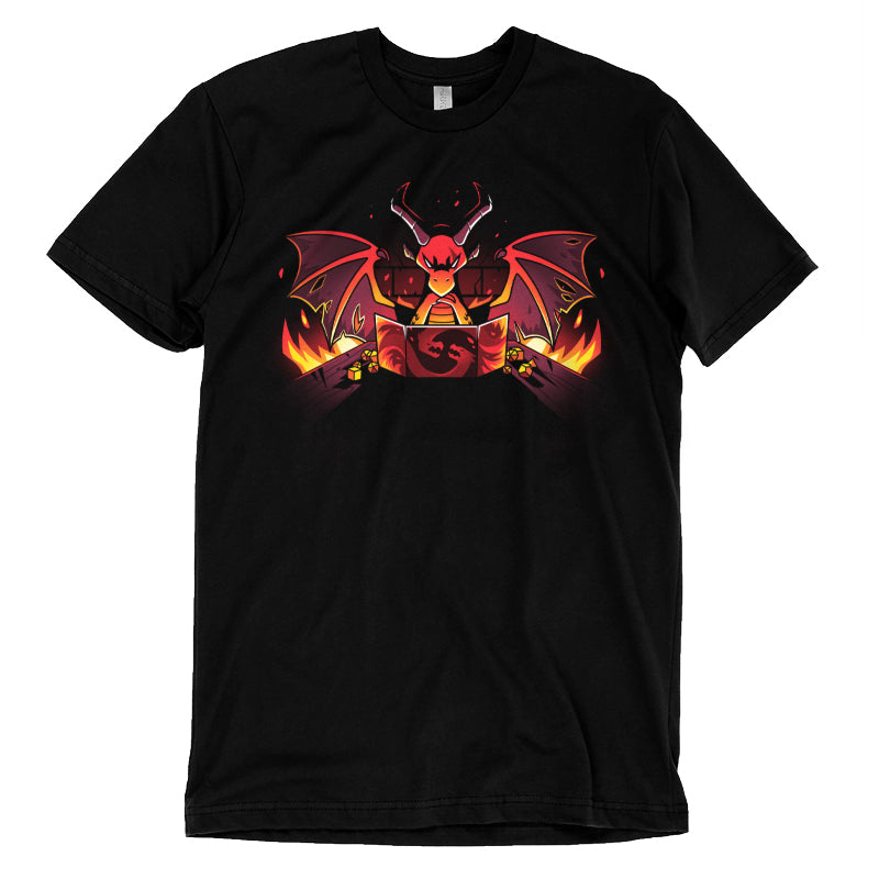 A TeeTurtle Dragon Master t-shirt featuring a dragon design.