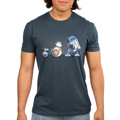 Officially licensed Star Wars Droid Pals indigo tee.