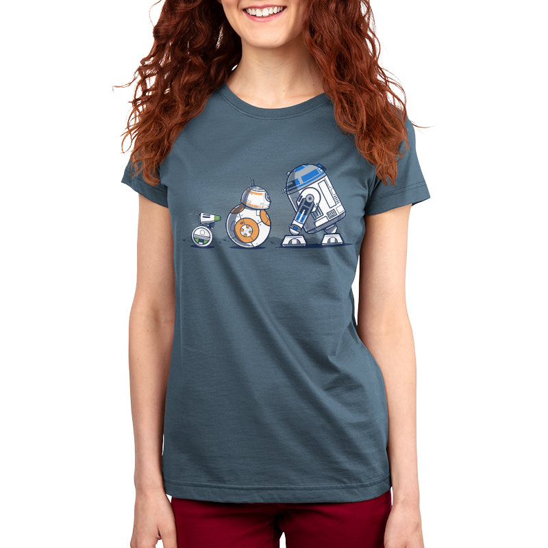 Officially licensed Star Wars Droid Pals women's t-shirt.