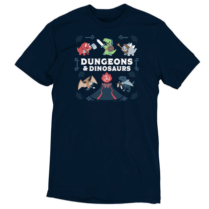 TeeTurtle Dungeons & Dinosaurs t-shirt.