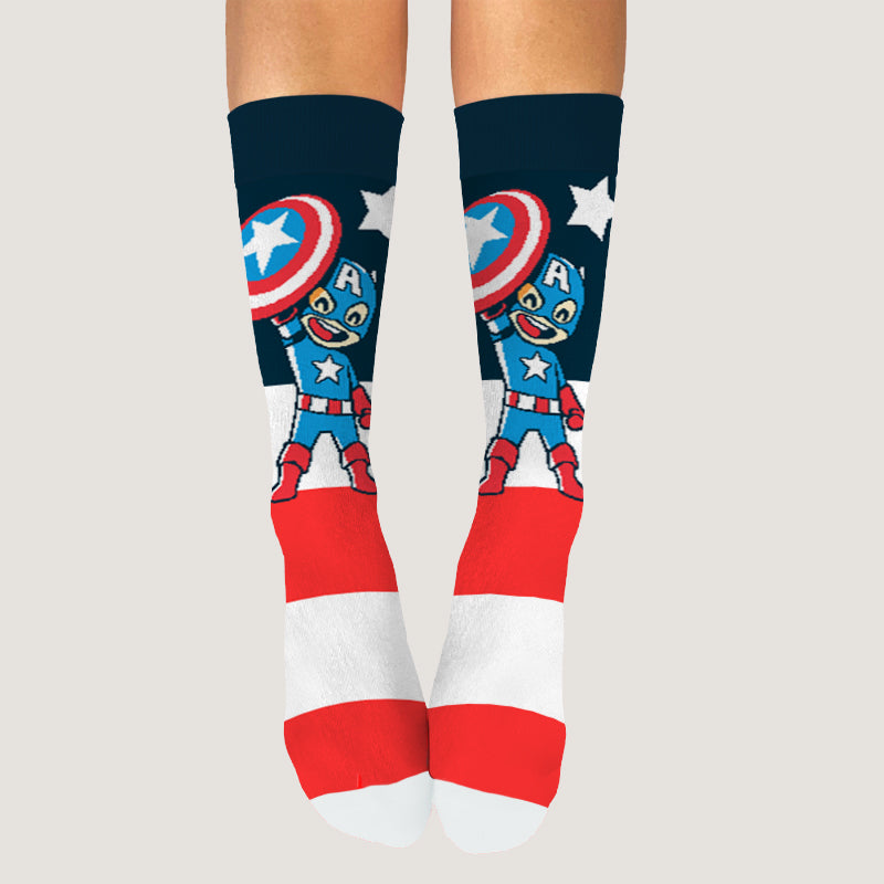 Marvel Captain America crew socks.