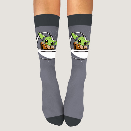 Licensed Star Wars The Child socks with a comfortable and fit for one size.