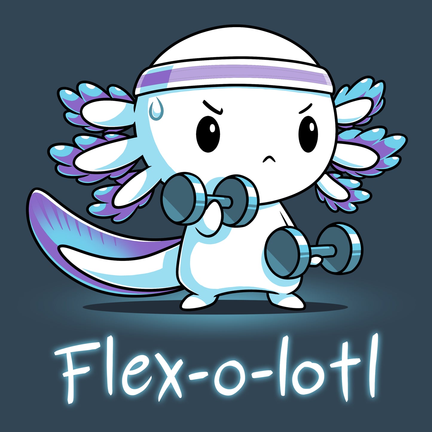 Flex-o-lotl is a fit muscle TeeTurtle.