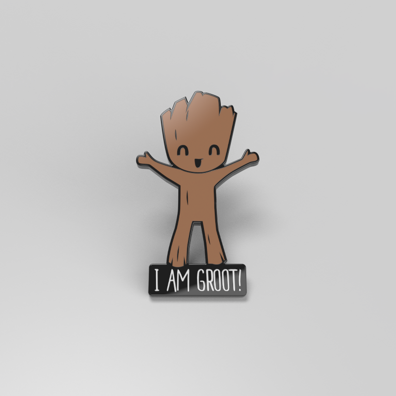 I am Groot, a Marvel officially licensed I Am Groot Pin.