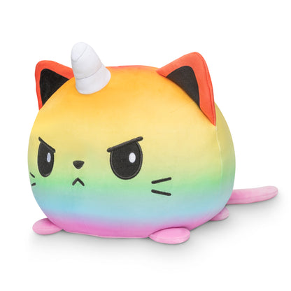 A TeeTurtle Giant Moody Kittencorn Plushie, perfect for cuddling and decorating.