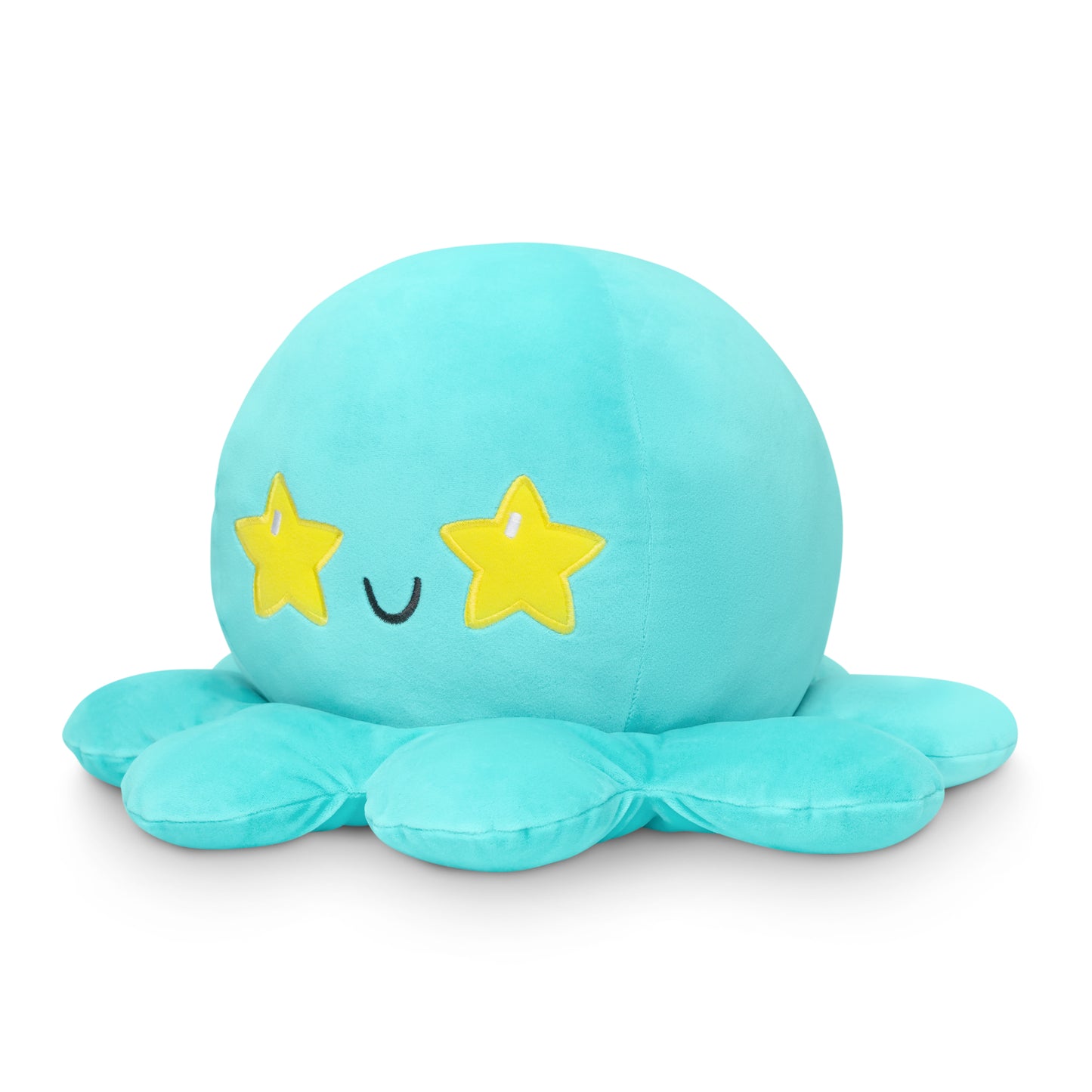 A TeeTurtle Giant Moody Octopus Plushie with stars on it, perfect for cuddling.