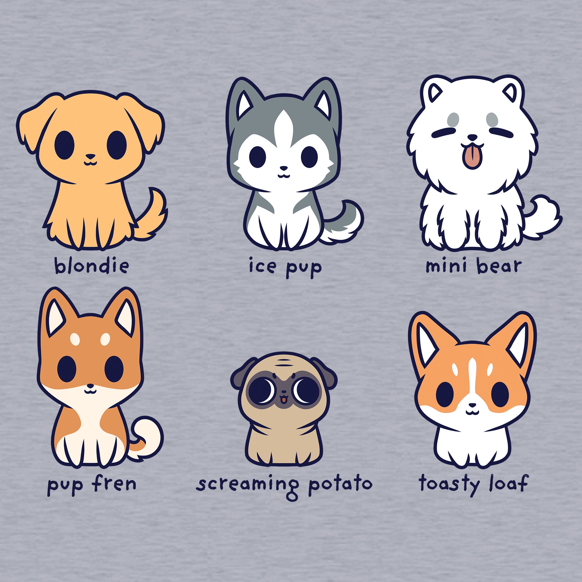 Dog Names Funny cute nerdy t shirts TeeTurtle