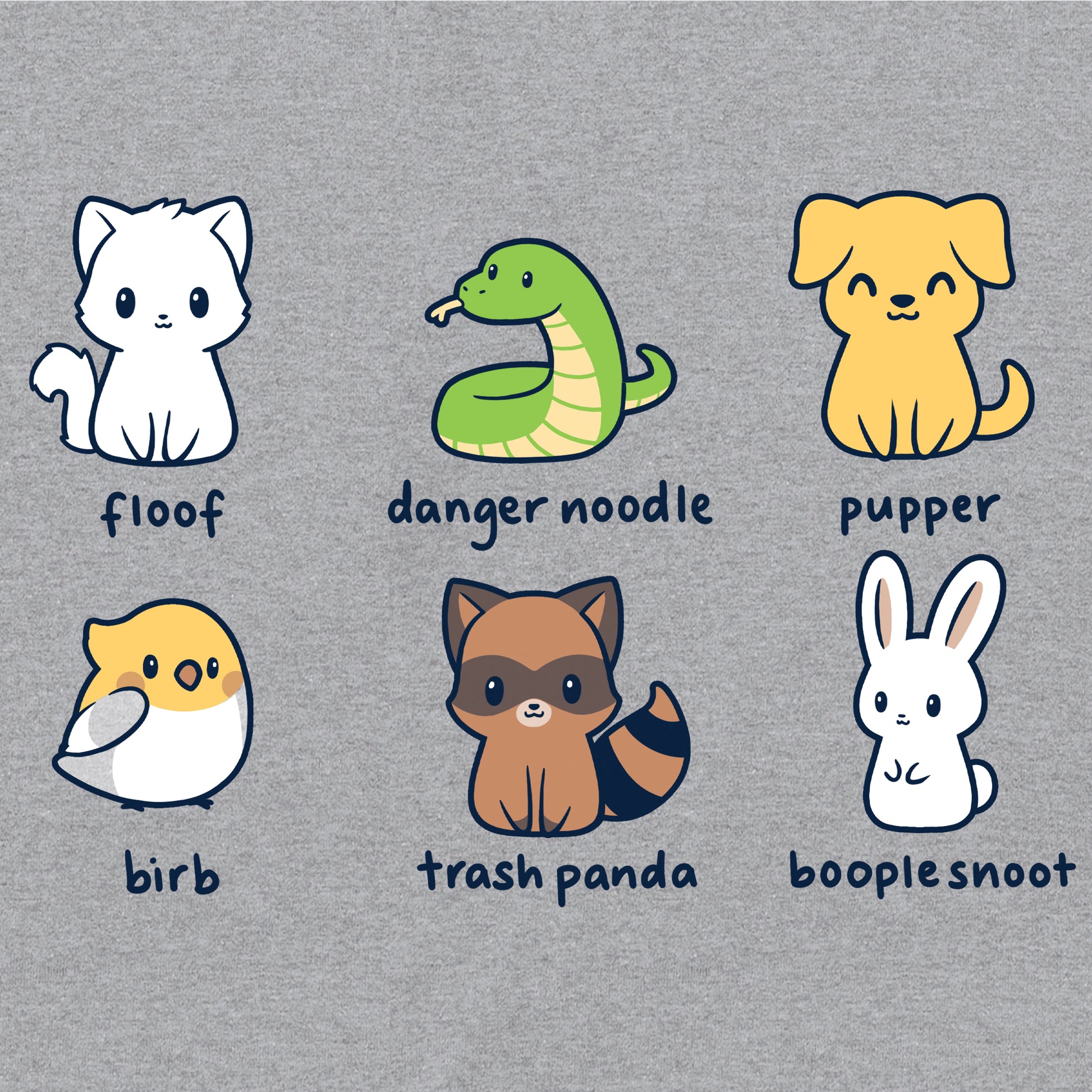 Animal Names Funny, cute nerdy t-shirts – TeeTurtle