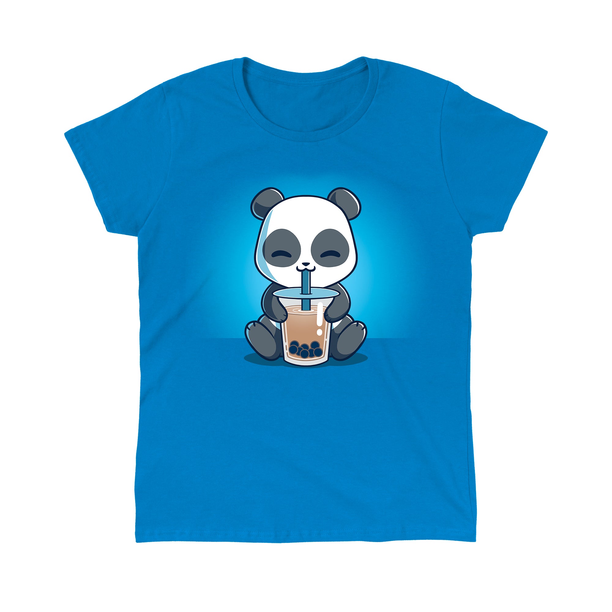 monsterdigital Boba Panda Funny Cute Nerdy Shirts Premium Cotton T Shirt Women s S