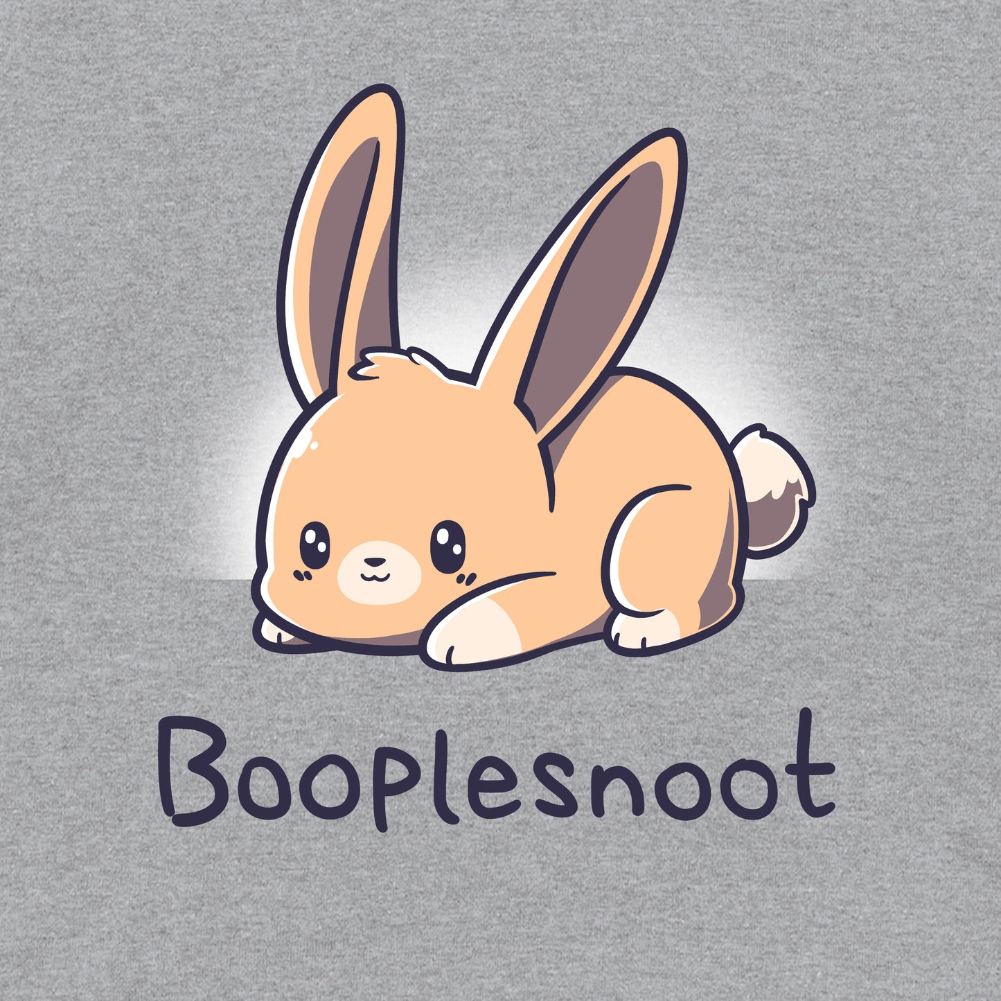 Classic Cotton T-shirt_TeeTurtle Booplesnoot heather gray t-shirt featuring a cute little bunny just being cute.