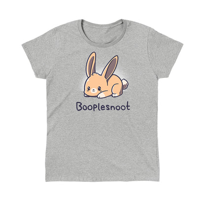 Classic Cotton T-shirt_TeeTurtle Booplesnoot heather gray t-shirt featuring a cute little bunny just being cute.