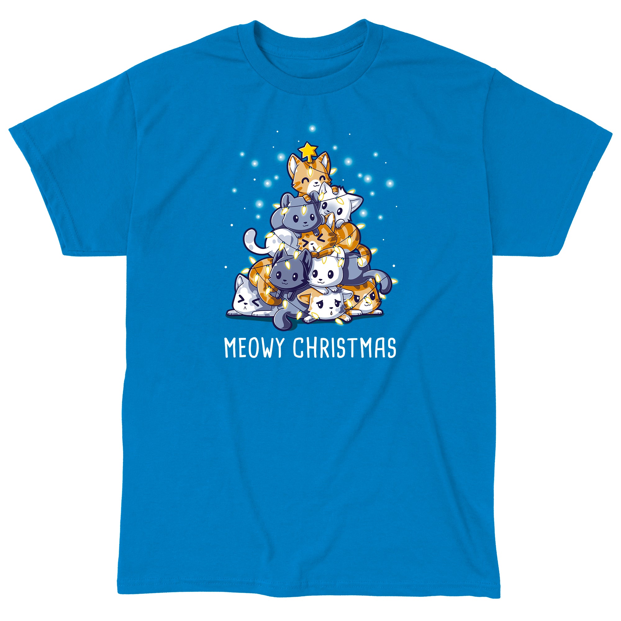Meowy Christmas Funny cute nerdy t shirts TeeTurtle