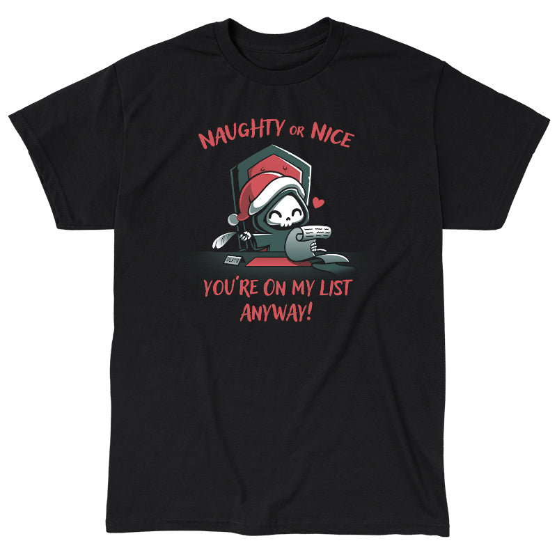 Naughty or Nice Funny cute nerdy t shirts TeeTurtle
