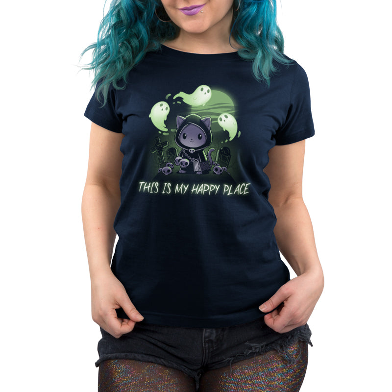 That's my Graveyards are My Happy Place women's TeeTurtle t-shirt.