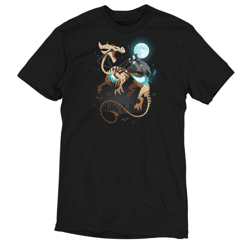 A TeeTurtle Grim Knight t-shirt featuring two dragons.