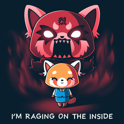 Officially Licensed Sanrio Aggretsuko T-shirt showcasing I'm Raging on the Inside.
