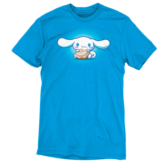 A Just A Couple of Cinnamorolls t-shirt with a white bunny on it from Sanrio.