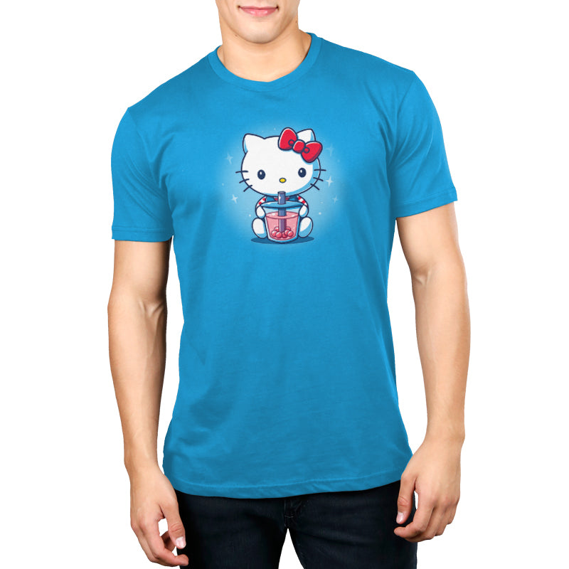 Officially Licensed Sanrio men's t-shirt featuring Boba Hello Kitty.
