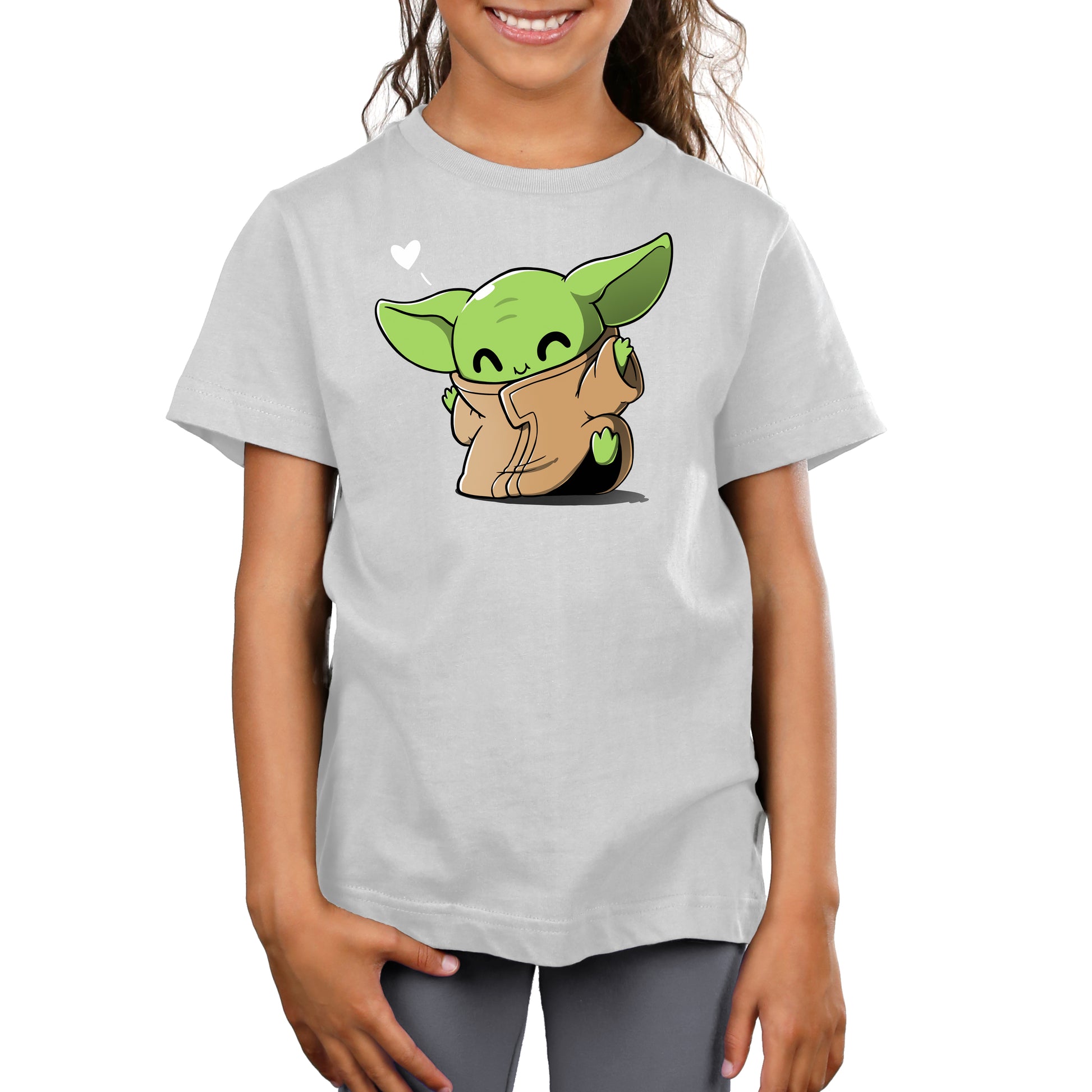 Officially Licensed Star Wars t-shirt featuring Happy Dance, also known as baby Yoda.