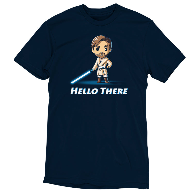 A Star Wars Hello There t-shirt featuring Obi-Wan Kenobi's iconic "hello there" line.
