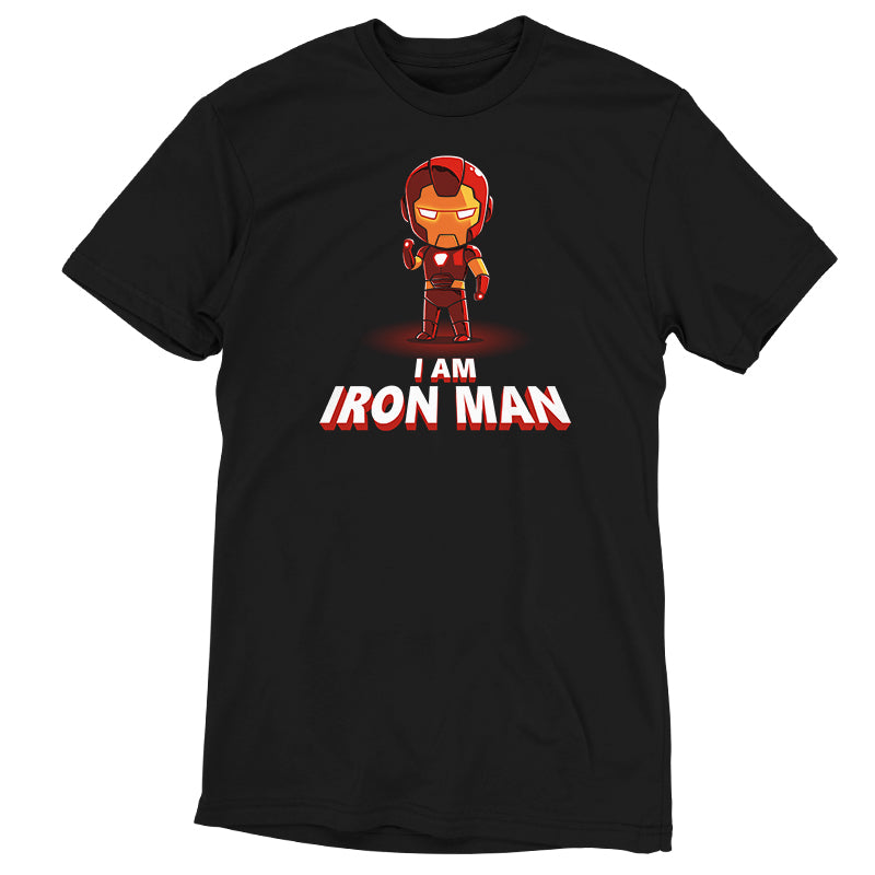 Officially licensed Marvel I am Iron Man T-shirt.