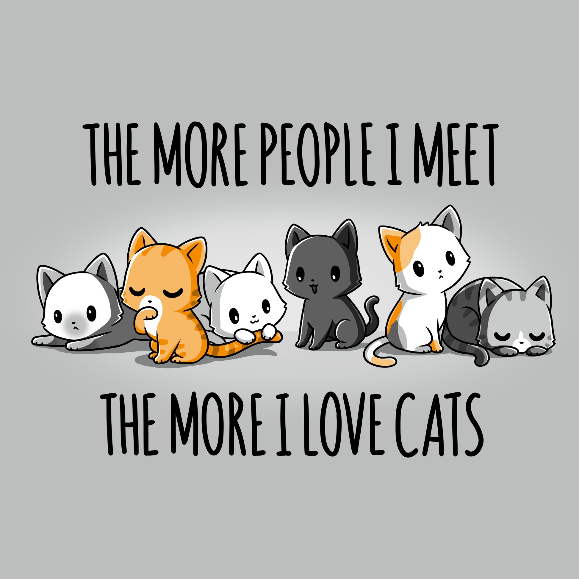 The more people meet, the more I love TeeTurtle's "I Love Cats" product as a cat lover.