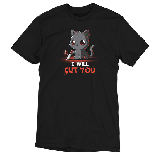 A Stabby the Kitty t-shirt by TeeTurtle that says 