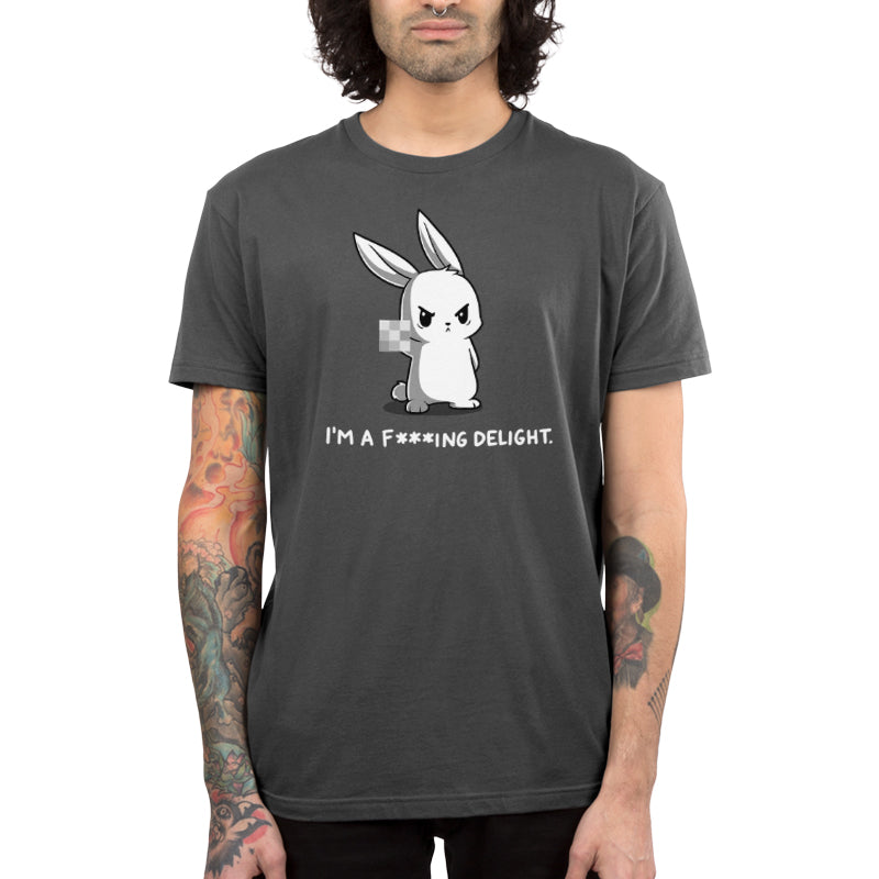 I'm a F***ing Delight charcoal gray men's t-shirt from TeeTurtle.