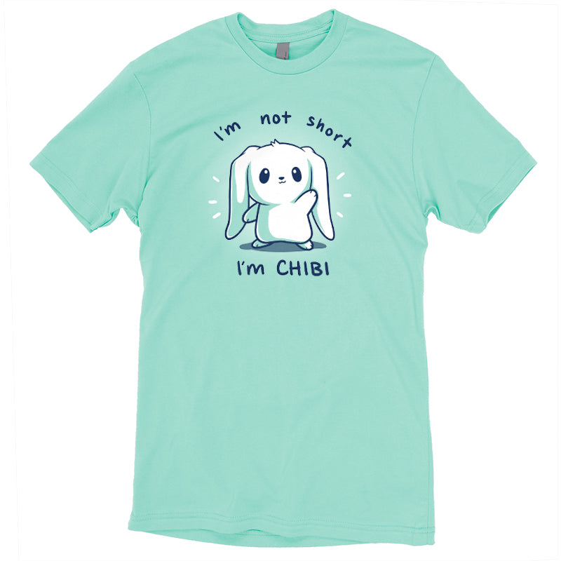 A TeeTurtle chibi t-shirt with the quote "I'm not shy, I'm chibi.