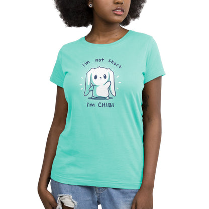 A TeeTurtle "I'm Not Short, I'm Chibi!" women's t-shirt.