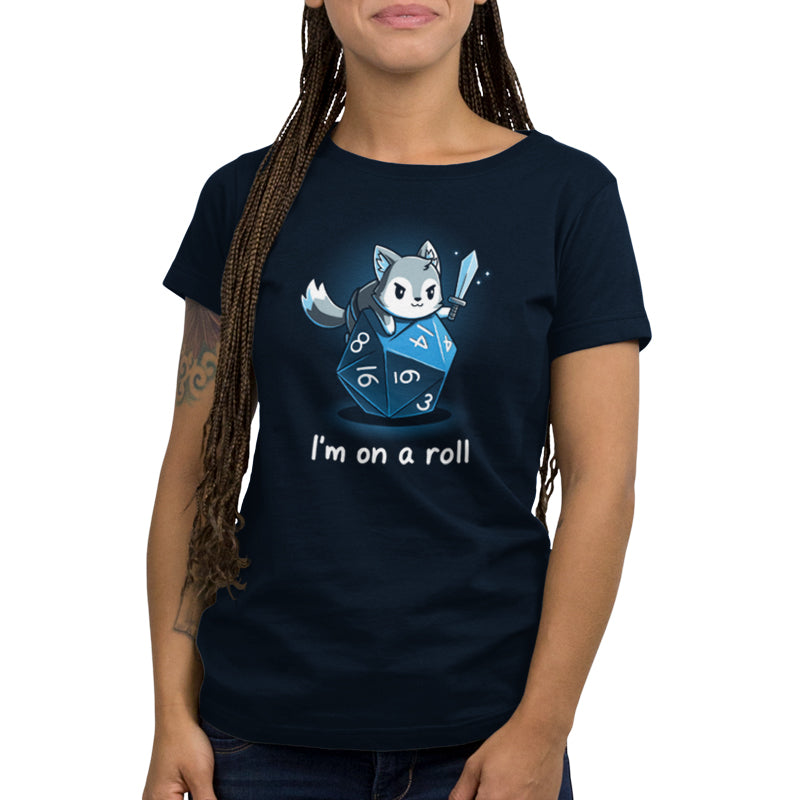 TeeTurtle "I'm on a Roll" t-shirt for women, on a roll to defeat.