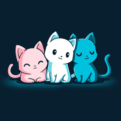 Kawaii t-shirt featuring TeeTurtle's Inclusive Kitties for a new friend.