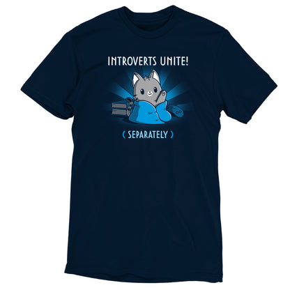 An Introverts Unite! (Separately) t-shirt from TeeTurtle unites.