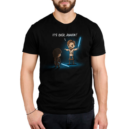 Officially licensed Star Wars Obi-Wan men's t-shirt: "It's Over, Anakin".